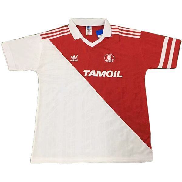 AS Monaco home retro vintage soccer jersey match men's first sportswear football shirt 1992-1994